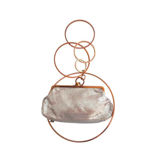 Vintage Fendi Metallic Silver Rings Bag - Picture 1 of 9